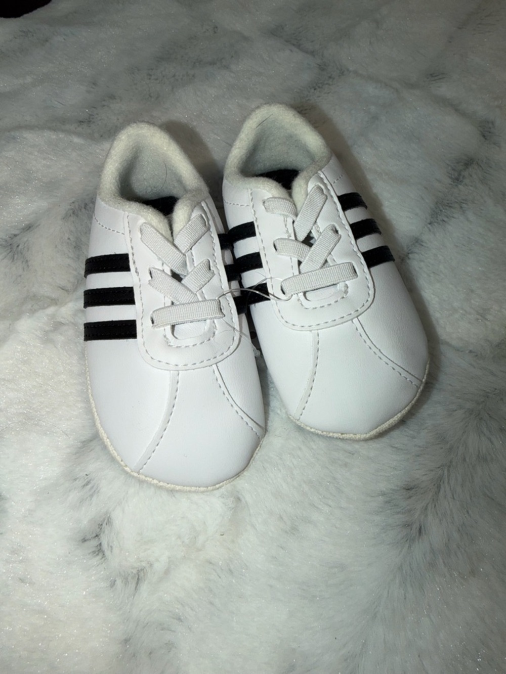 adidas White and Black Baby Sneakers